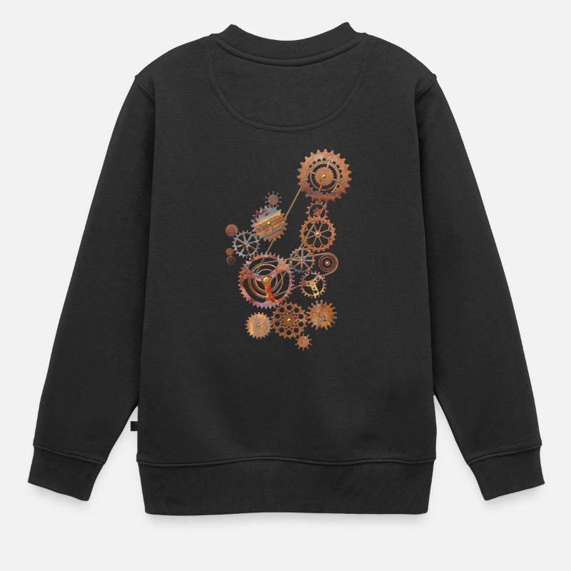 transmission - Kids Premium Organic Sweatshirt - black
