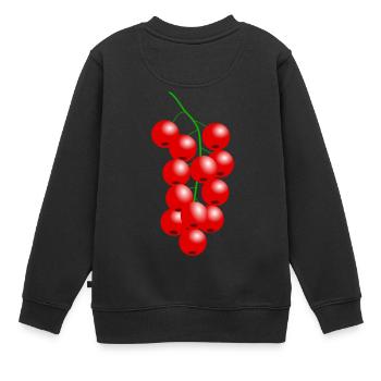 cranberry johannisbeeren veggie gemuese fruits6 - Kinder Premium Organic Sweatshirt - Schwarz - Hinten - AI Model Kid Female (0cm)