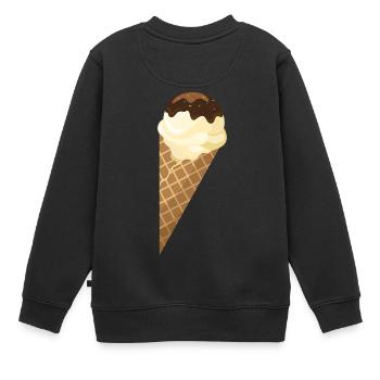 eis eiscreme restaurant ice cream sundae25 - Kinder Premium Organic Sweatshirt - Schwarz - Hinten - AI Model Kid Female (0cm)