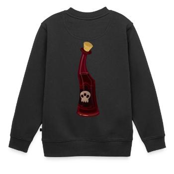 Bottle with poison - Kids Premium Organic Sweatshirt - black - Back - AI Model Kid Female (0cm)
