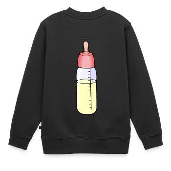 Baby bottle - Kids Premium Organic Sweatshirt - black - Back - AI Model Kid Female (0cm)
