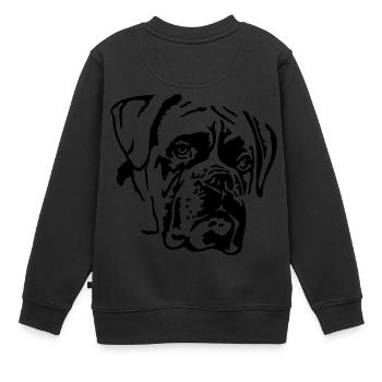 Boxer - Sweat Premium enfant bio - noir - Dos - AI Model Kid Female (0cm)