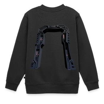 Stargate - Portal - Beamer - Kinder Premium Organic Sweatshirt - Schwarz - Hinten - AI Model Kid Female (0cm)