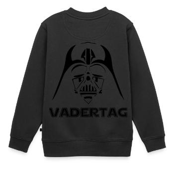 Vatertag Shirt - Kinder Premium Organic Sweatshirt - Schwarz - Hinten - AI Model Kid Female (0cm)