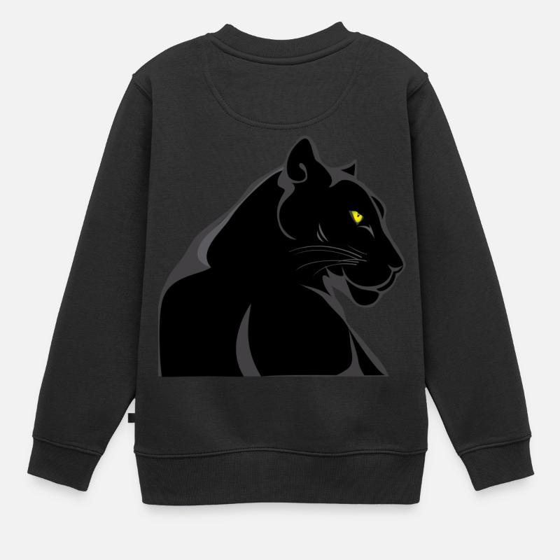 Schwarzer Panther - Kinder Premium Organic Sweatshirt - Schwarz
