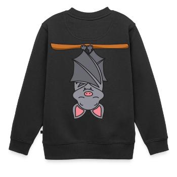 Fledermaus - Kinder Premium Organic Sweatshirt - Schwarz - Hinten - AI Model Kid Female (0cm)