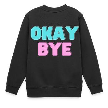 D’ACCORD AU REVU - Sweat Premium enfant bio - noir - Dos - AI Model Kid Female (0cm)