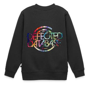 Defected Logo Bunt 05 Rand SW - Sweat Premium enfant bio - noir - Dos - AI Model Kid Female (0cm)