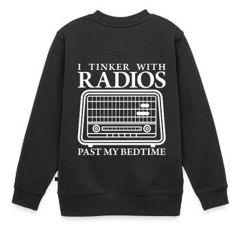 CB Funk Amateur Funker Radio Hobby Geschenk - Kinder Premium Organic Sweatshirt - Schwarz - Hinten - AI Model Kid Female (0cm)