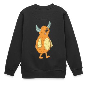 Monstres - Sweat Premium enfant bio - noir - Dos - AI Model Kid Female (0cm)