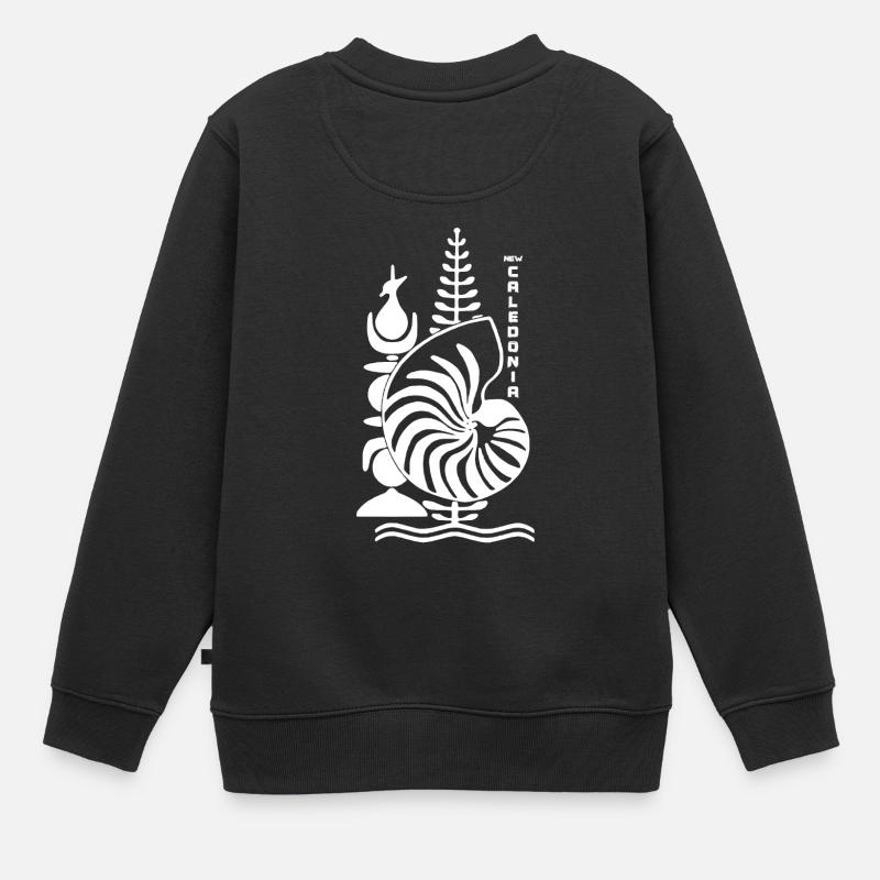 Nouvelle-Calédonie - Sweat Premium enfant bio - noir