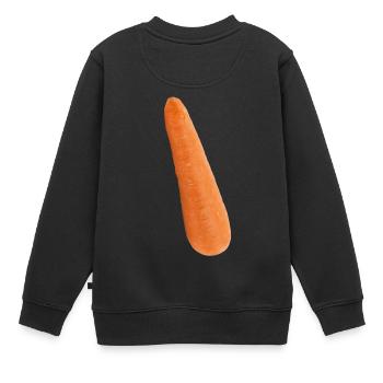 Carottes de carottes - Sweat Premium enfant bio - noir - Dos - AI Model Kid Female (0cm)