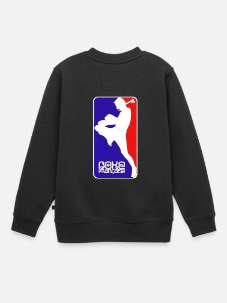 boxe française - Sweat Premium enfant bio - noir