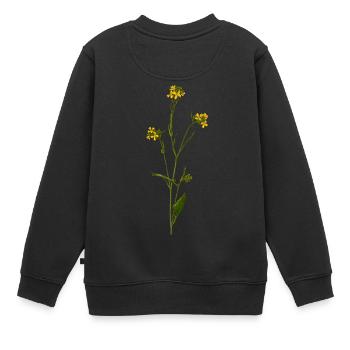 herbes thym romarin persil origan aneth - Sweat Premium enfant bio - noir - Dos - AI Model Kid Female (0cm)