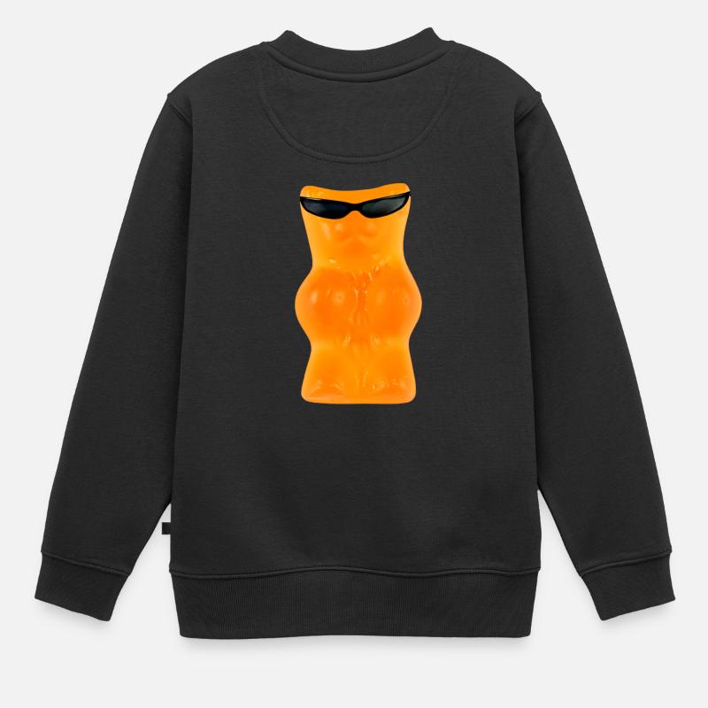 Lunettes d'ours - Sweat Premium enfant bio - noir