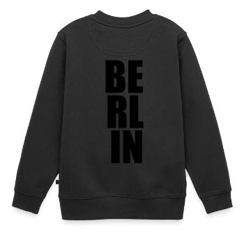 Berlin - Sweat Premium enfant bio - noir - Dos - AI Model Kid Female (0cm)
