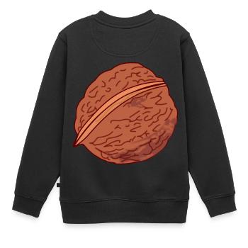 walnuts walnuss veggie gemuese fruits6 - Kinder Premium Organic Sweatshirt - Schwarz - Hinten - AI Model Kid Female (0cm)