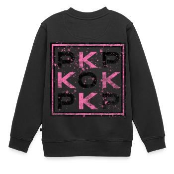 K-POP - Corée Pop - Sweat Premium enfant bio - noir - Dos - AI Model Kid Female (0cm)
