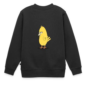 Angry Bird - Sweat Premium enfant bio - noir - Dos - AI Model Kid Female (0cm)