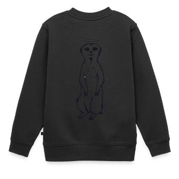 Erdmännchen Baby Geschenkidee - Kinder Premium Organic Sweatshirt - Schwarz - Hinten - AI Model Kid Female (0cm)