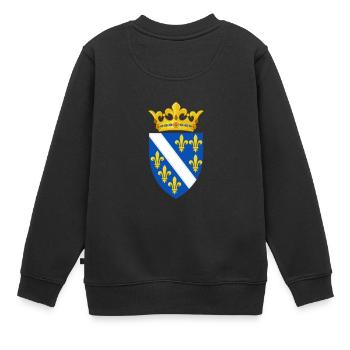 GRB KRALJEVINE BOSNE I HERCERGOVINE / Bosnie - Sweat Premium enfant bio - noir - Dos - AI Model Kid Female (0cm)