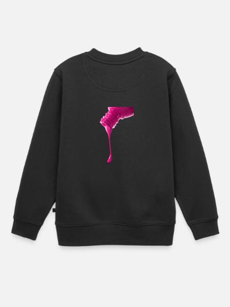 Frauennägel - Kinder Premium Organic Sweatshirt - Schwarz