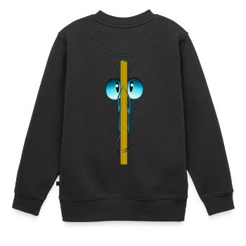 insecte - Sweat Premium enfant bio - noir - Dos - AI Model Kid Female (0cm)