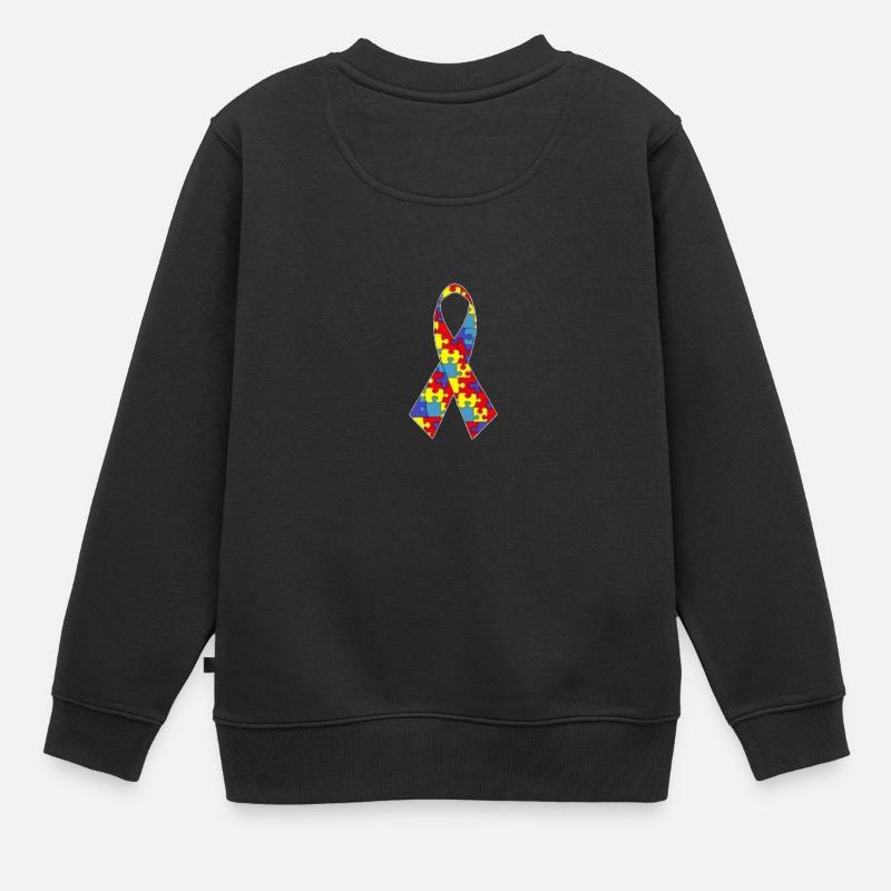 canal de autisme - Sweat Premium enfant bio - noir