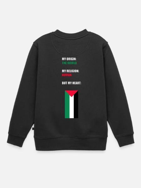 TERRIEN - Sweat Premium enfant bio - noir