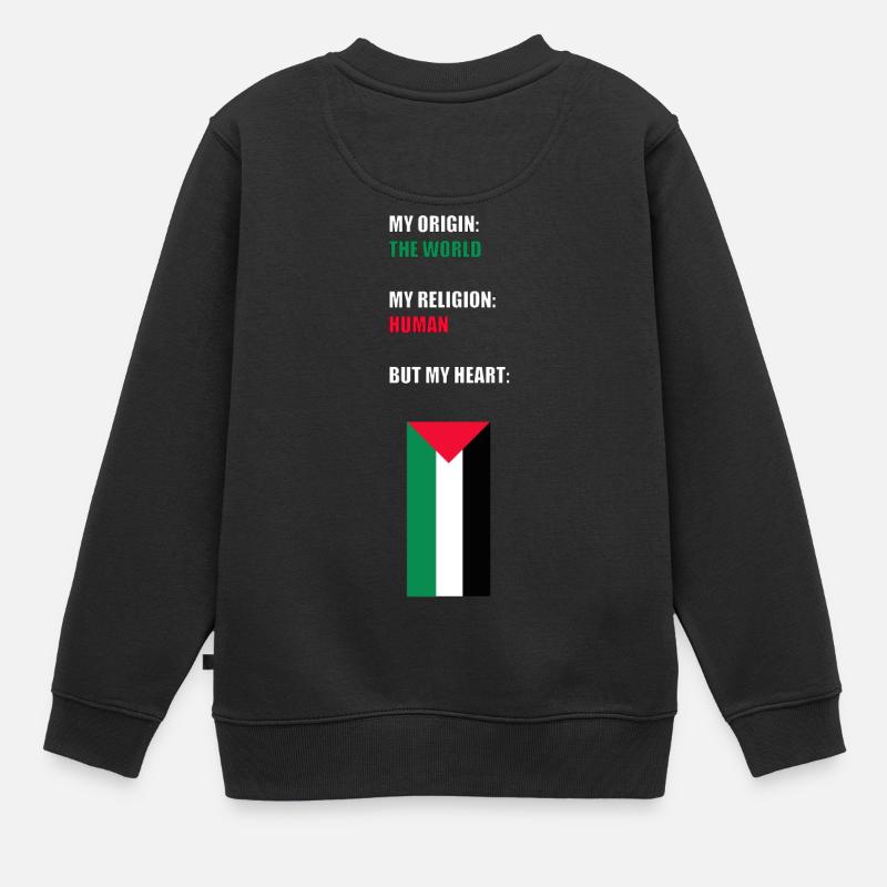 ERDLING - Kinder Premium Organic Sweatshirt - Schwarz