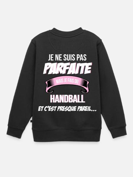 Handball cadeau humour - Sweat Premium enfant bio - noir