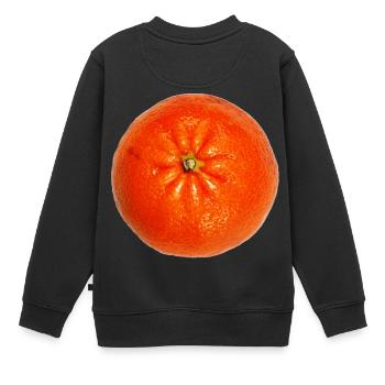 mandarin mandarine veggie gemuese fruits1 - Kinder Premium Organic Sweatshirt - Schwarz - Hinten - AI Model Kid Female (0cm)