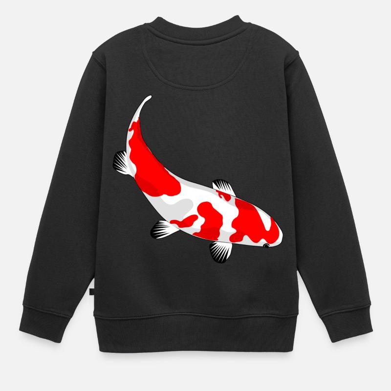 Koi - Kids Premium Organic Sweatshirt - black