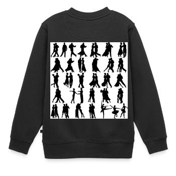 danse - Sweat Premium enfant bio - noir - Dos - AI Model Kid Female (0cm)