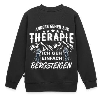 alpinisme - Sweat Premium enfant bio - noir - Dos - AI Model Kid Female (0cm)