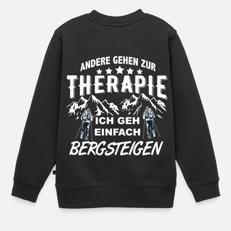 alpinisme - Sweat Premium enfant bio - noir