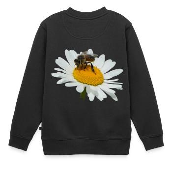 Die Biene ist eines der wichtigsten Nutztiere - Kinder Premium Organic Sweatshirt - Schwarz - Hinten - AI Model Kid Female (0cm)