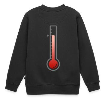 Thermometer - Kids Premium Organic Sweatshirt - black - Back - AI Model Kid Female (0cm)