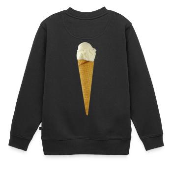 eis eiscreme restaurant ice cream sundae50 - Kinder Premium Organic Sweatshirt - Schwarz - Hinten - AI Model Kid Female (0cm)