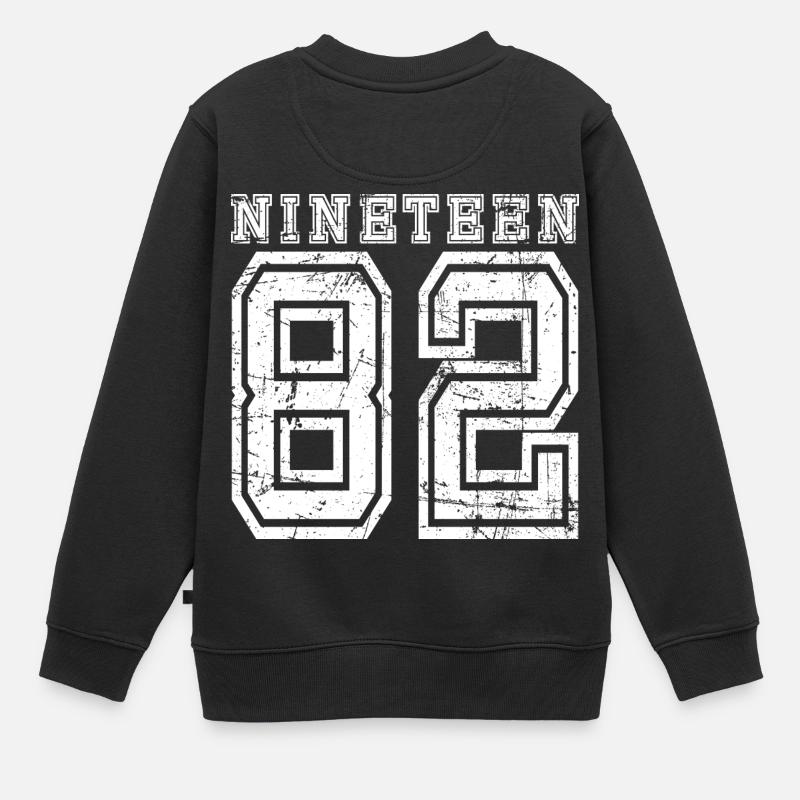 NINETEEN 1982 - Kinder Premium Organic Sweatshirt - Schwarz