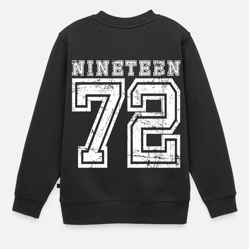 NINETEEN 1972 - Kinder Premium Organic Sweatshirt - Schwarz