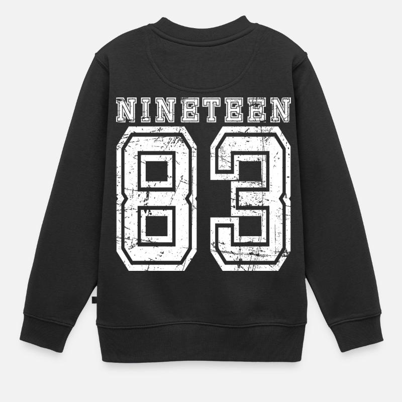 1983 NINETEEN - Sweat Premium enfant bio - noir