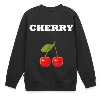 CHERRY STYLE - Sweat Premium enfant bio - noir - Dos - AI Model Kid Female (0cm)