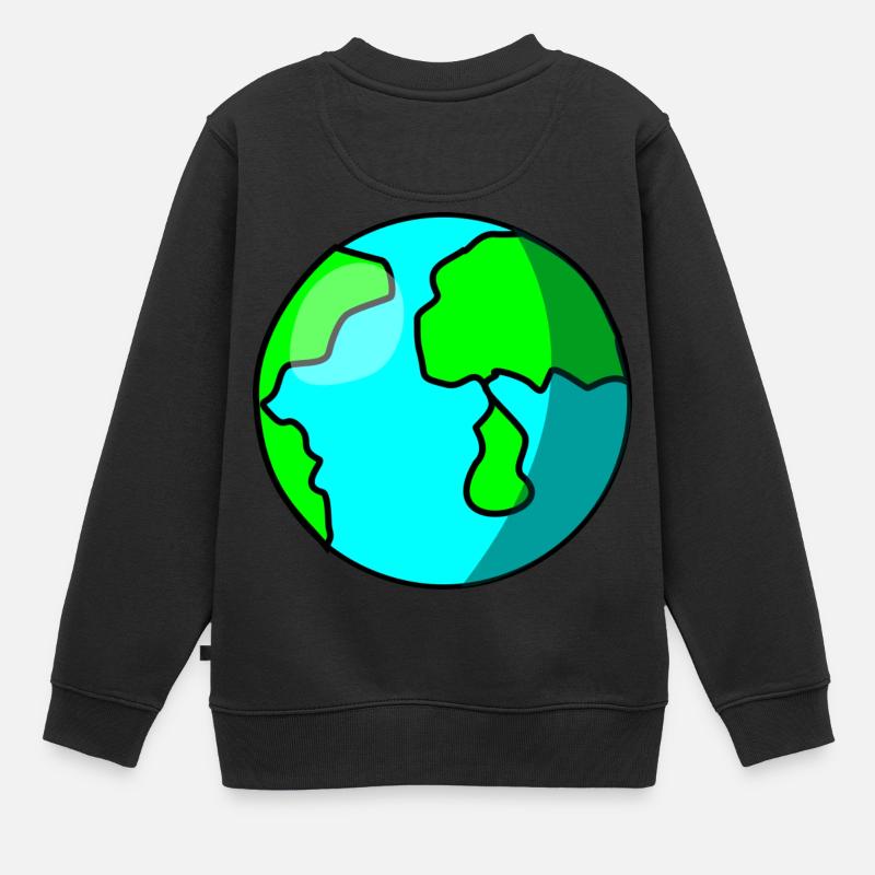 Welt - Kinder Premium Organic Sweatshirt - Schwarz