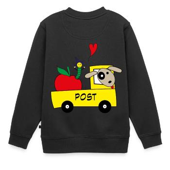 voiture avec le chien après - Sweat Premium enfant bio - noir - Dos - AI Model Kid Female (0cm)