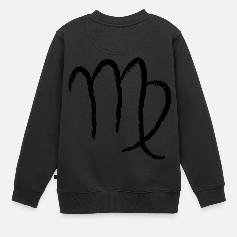 Zodiaque Vierge - Vierge - Sweat Premium enfant bio - noir
