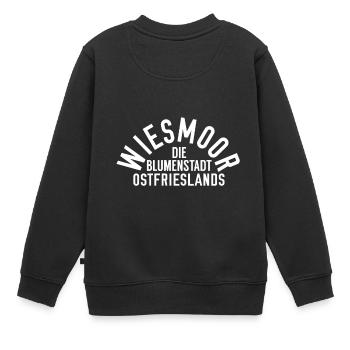 Wiesmoor La ville fleurie de la Frise orientale - Sweat Premium enfant bio - noir - Dos - AI Model Kid Female (0cm)