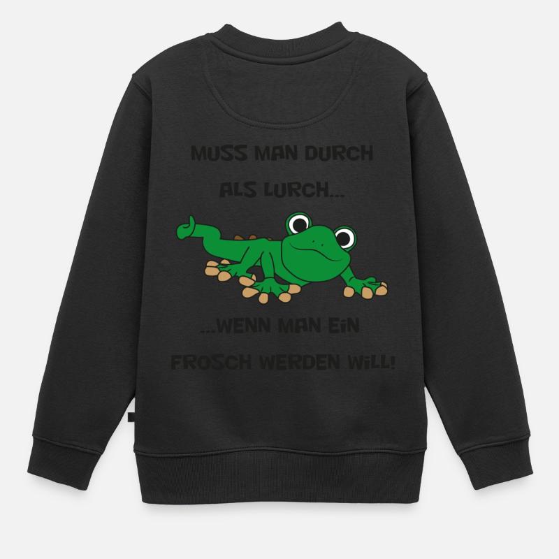 Lurch - Kinder Premium Organic Sweatshirt - Schwarz