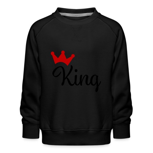 King mit Krone - Kinder Premium Pullover