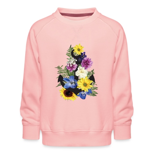 Blumen Anker_ - Kinder Premium Pullover